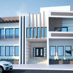 two floor modern house design , plot size 22 m x 30 m (copy)