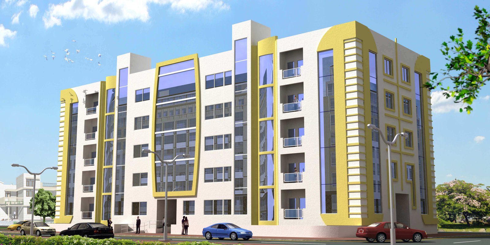 1004 12 floor building design ,plot size (22mx52m)