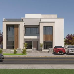 two floor modern house design,plot size( 21 m x 30 m) (copy)
