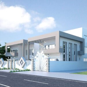 two floor modern house design , plot size 20 m x 30 m (copy)