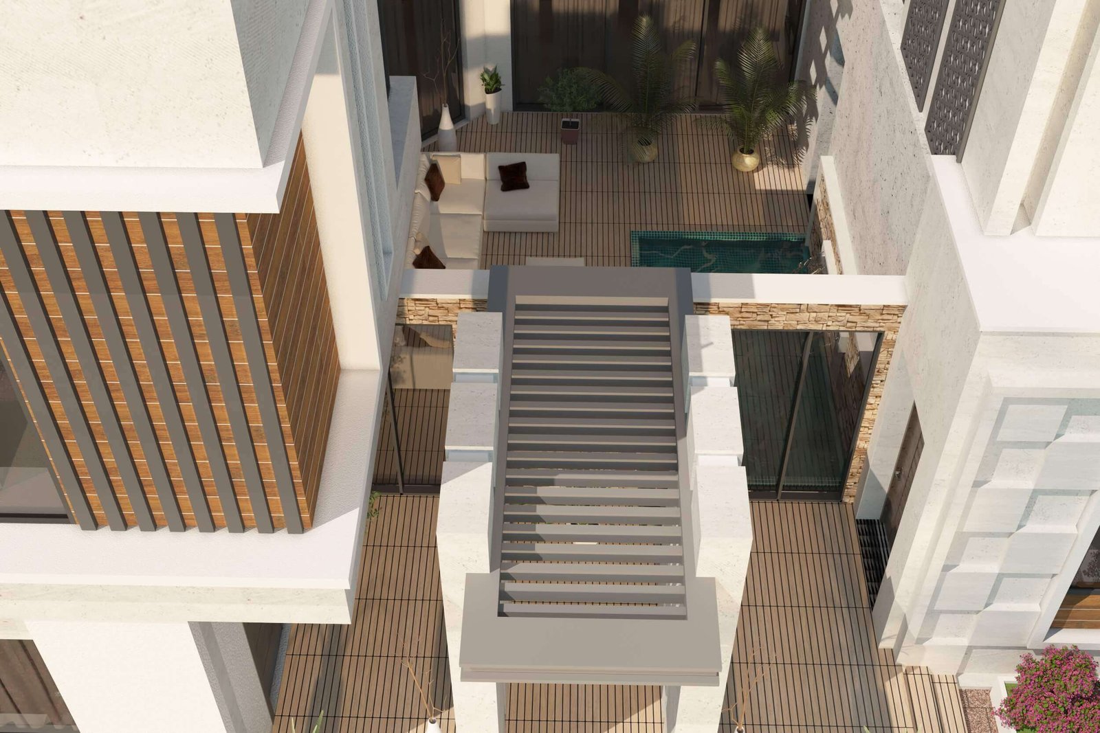two floor modern house design,plot size( 21 m x 30 m)