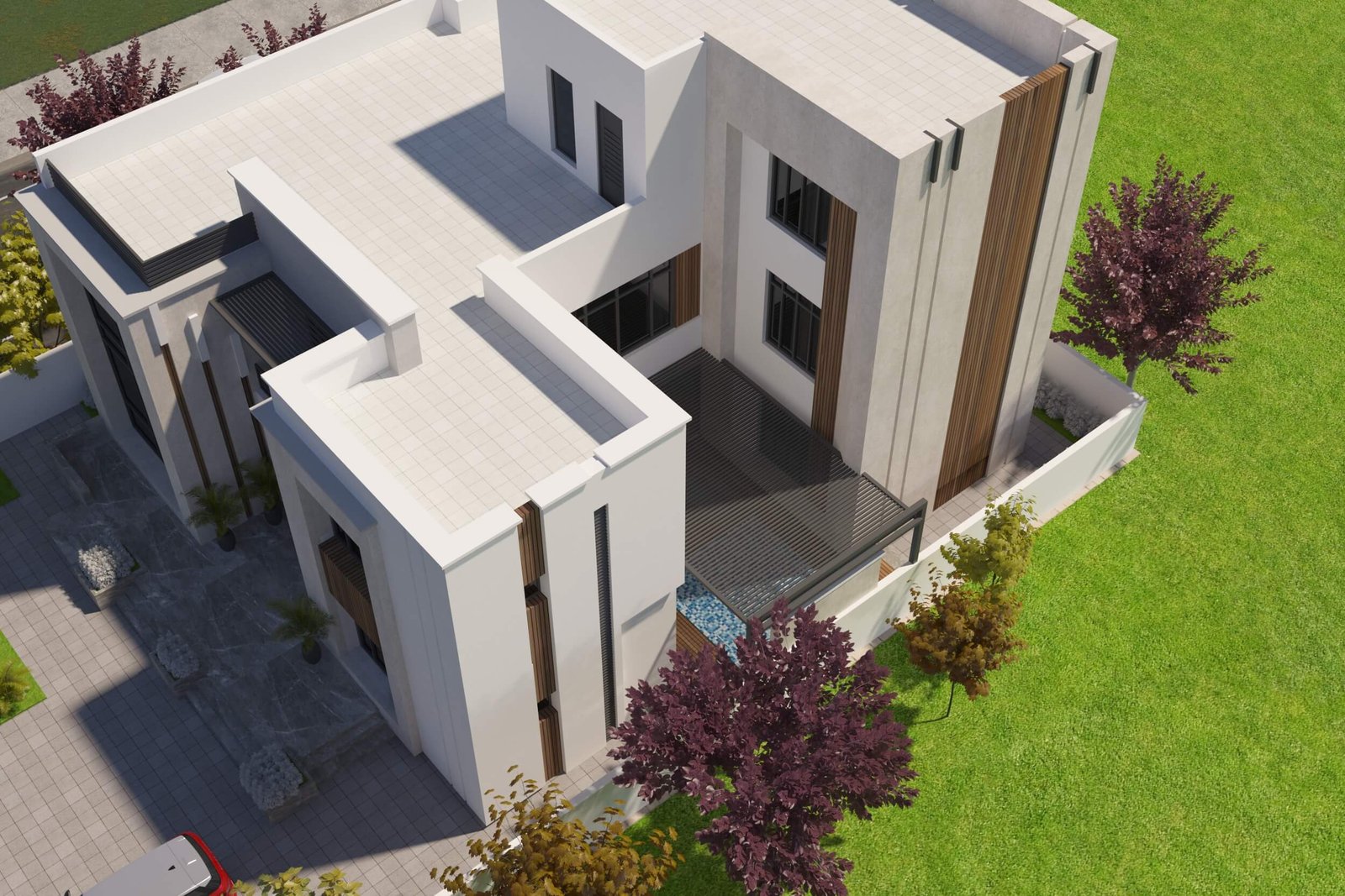 two floor modern house design,plot size( 21 m x 30 m) (copy)