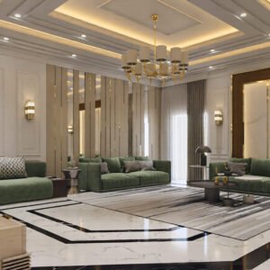 521 family hall interior design,size (7.30mx5.80m)