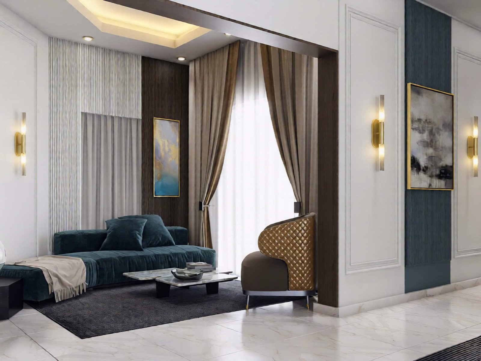 521 family hall interior design,size (7.30mx5.80m) (copy)