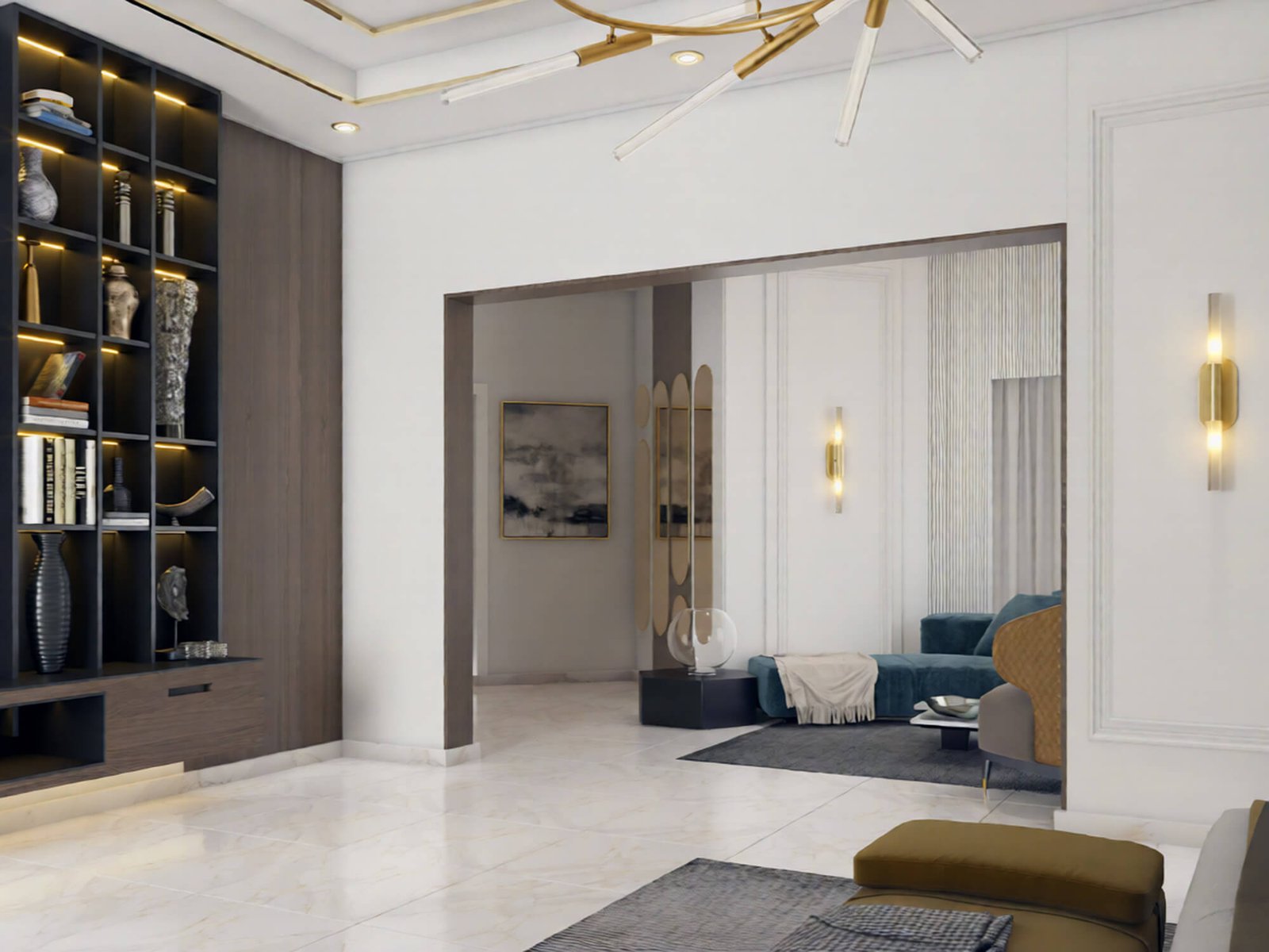 522 bed room interior design,size (5.00mx6.00m)