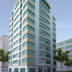1003 12 floor building design ,plot size (20mx25m)
