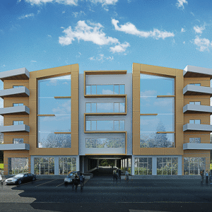 1013 5 floor building design +basement,plot size (42mx60m)