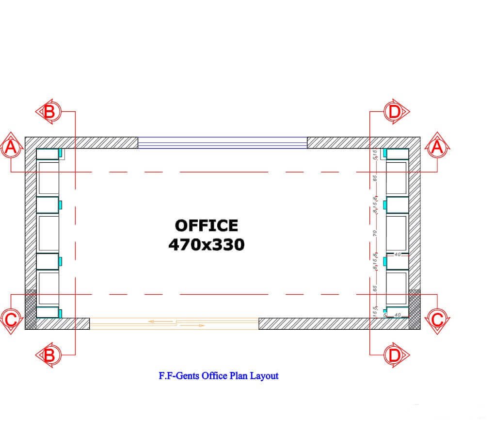 502 modren office interior design, size (3.00mx3.00m) (copy)