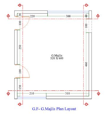 512 modern guest room interior design, size (5.20mx6.00m)