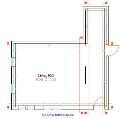 547 dinning interior design,size (7.00mx5.00m) (copy)