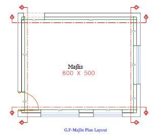 548 family hall interior design,size (6.00mx5.50m) (copy)