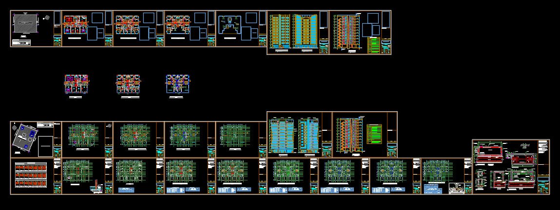 1002 11 floor building design ,plot size (25mx20m)