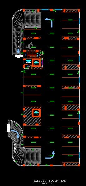 1004 12 floor building design ,plot size (22mx52m)