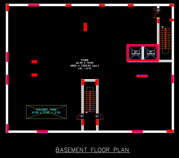 1006 12 floor building design ,plot size (20mx20m) (copy)