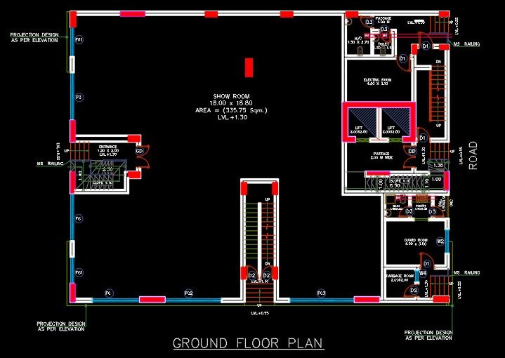 1006 12 floor building design ,plot size (20mx20m) (copy)