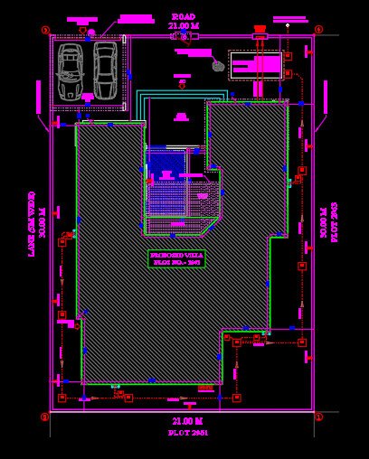 two floor modern house design,plot size( 21 m x 30 m)