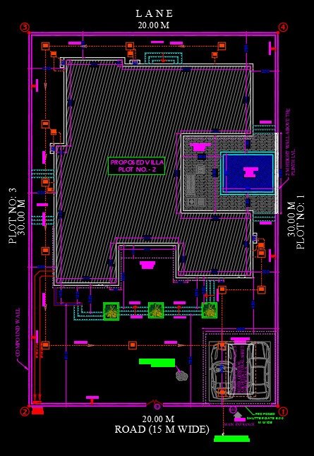 two floor modern house design,plot size( 21 m x 30 m) (copy)