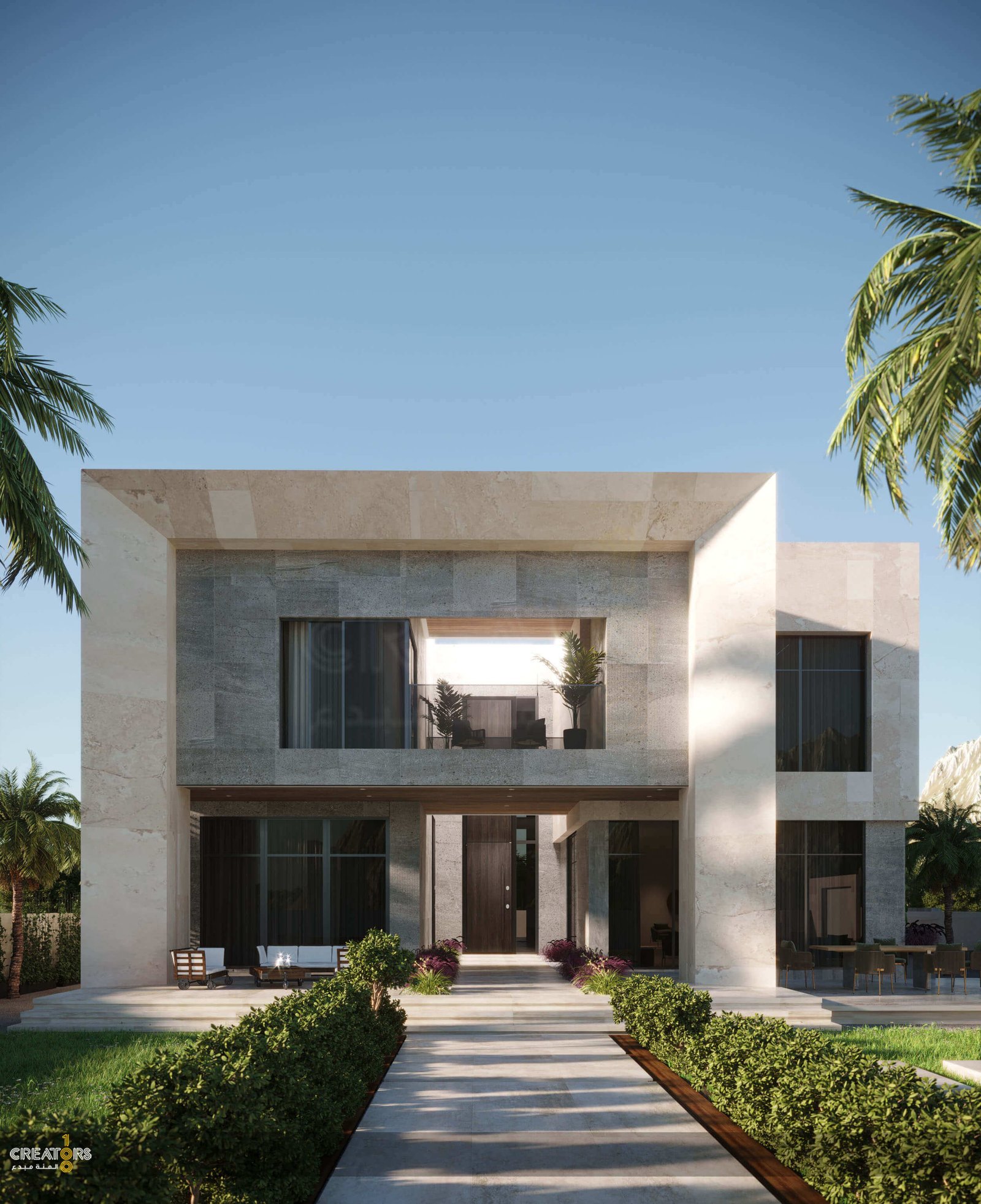 two floor modern house design , plot size 25 m x 35 m (copy)