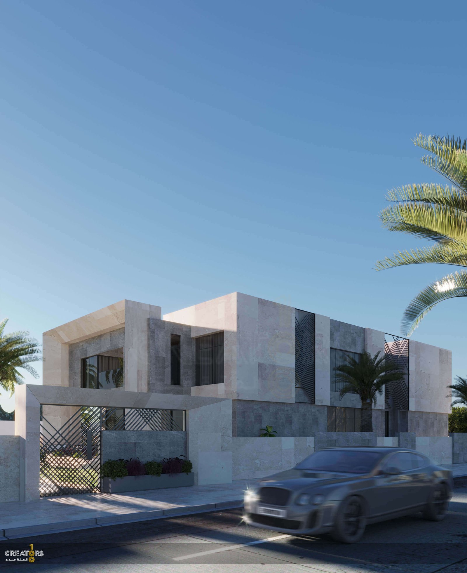 two floor modern house design , plot size 25 m x 35 m (copy)