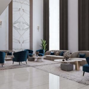 544 family hall interior design,size (8.90mx7.40m)