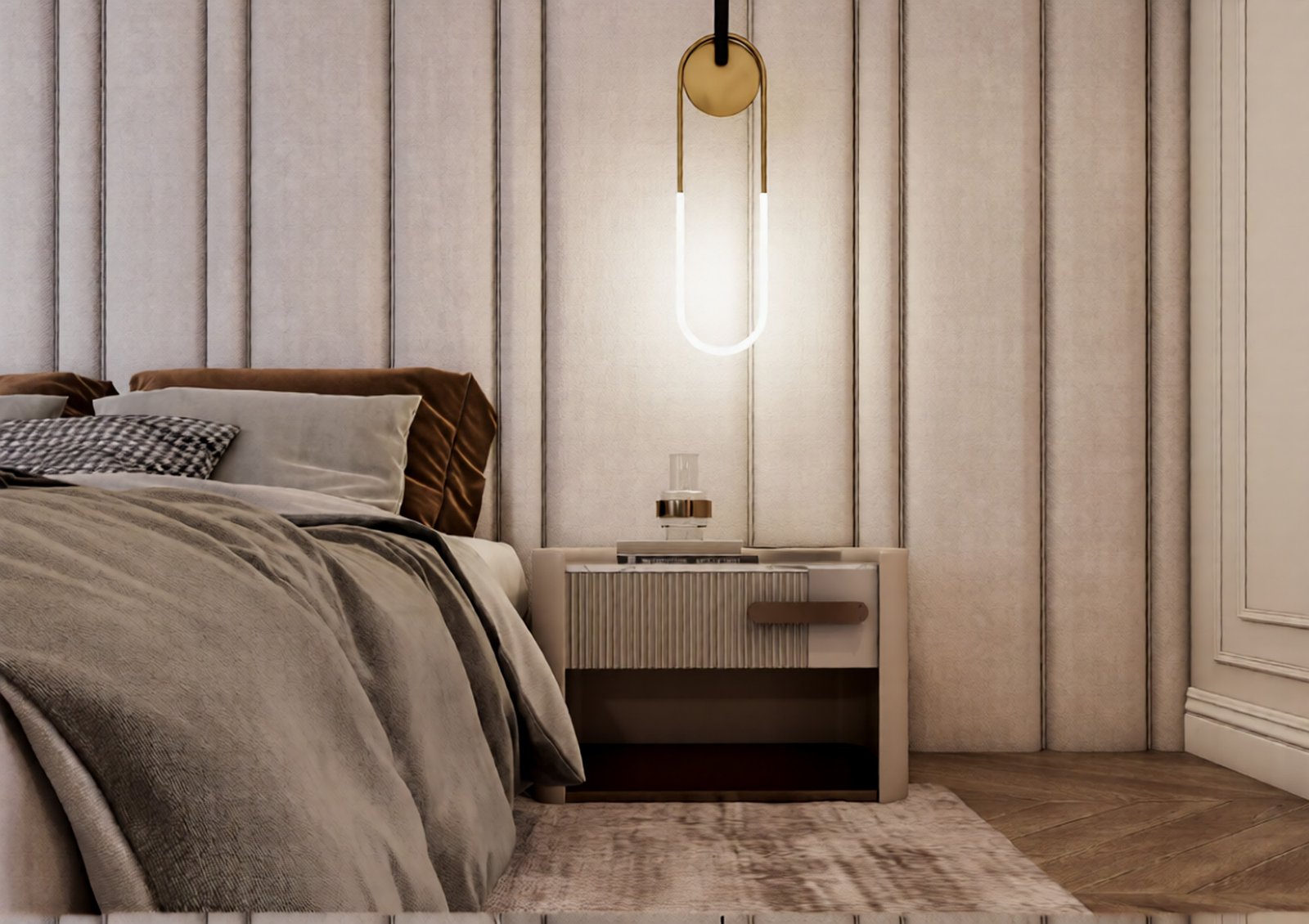 530 bed room interior design,size (5.20mx6.90m)