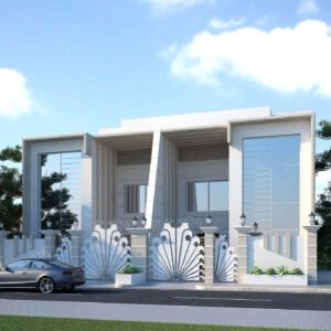 three floor modern house design , plot size 20 m x 30 m (copy) (copy)