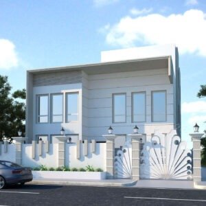 three floor modern house design (twin), plot size 18 m x 22 m (copy)