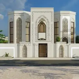 two floor modern house design , plot size 18 m x 30 m