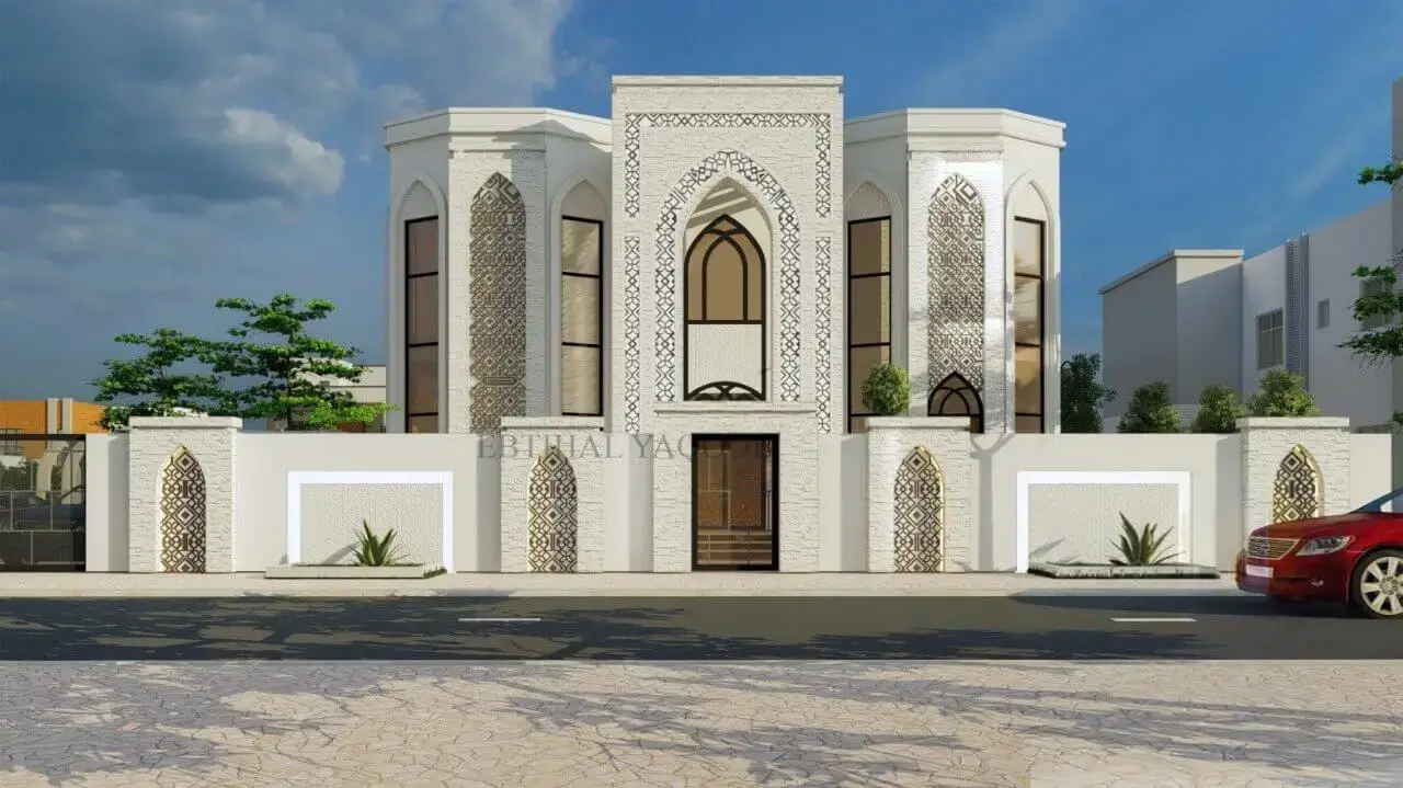 two floor modern house design , plot size 18 m x 30 m