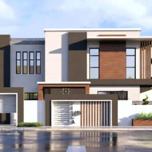 two floor modern house design , plot size 20 m x 30 m (copy)