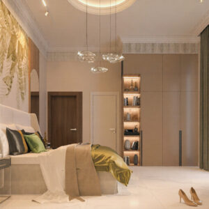 632-Guest Bed Room, Interior Design, Size(4.40mx4.30m)