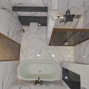 591-Master Bath, Interior Design, Size(2.70mx2.90m)