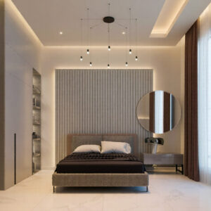 635-Bed Room, Interior Design, Size(4.40mx4.30m)
