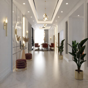 576-Ent. Corridor, Interior Design, Size(3.00mx8.70m)