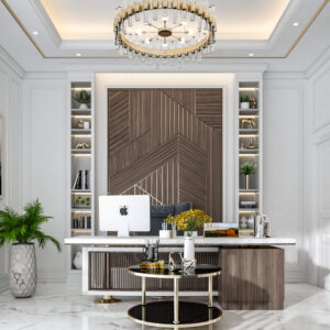 563-Office, Interior Design, Size(4.50mx4.50m)