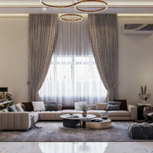 616-Living Hall, Interior Design, Size(7.50mx4.80m)