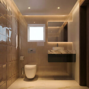 572-Small Bath, Interior Design, Size(1.80mx1.80m)