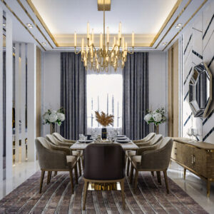 596 -Dinning Room, Interior Design, Size(3.50mx5.60m)