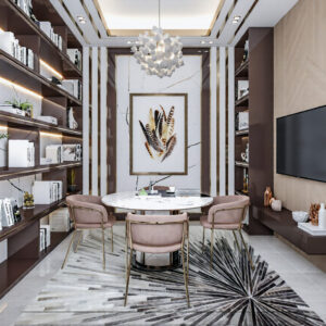 600 -Small Office, Interior Design, Size(4.00mx3.30m)