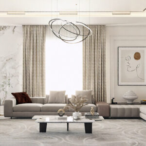 586-Living & Dining, Interior Design, Size(5.00mx10.30m)