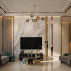 566-Family Hall, Interior Design, Size(5.20mx5.90m)