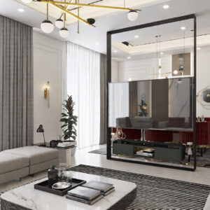 573-Sitting & Dinning, Interior Design, Size(8.00mx4.80m)