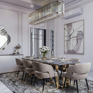613-Dinning & Wash, Interior Design, Size(4.50mx4.00m)