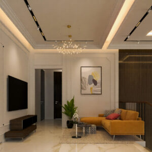 568-Family Hall, Interior Design, Size(3.20mx7.10m)