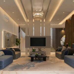 624-Family Hall, Interior Design, Size(7.40mx5.00m)