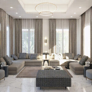 621-Family Hall, Interior Design, Size(9.30mx5.00m)