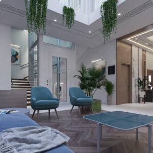 610-Open Sitting, Interior Design, Size(4.90mx4.00m)