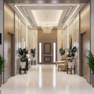 609-Entrance Lobby, Interior Design, Size(3.50mx5.90m)