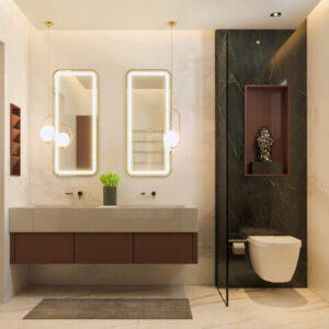 628-Bath Room, Interior Design, Size(3.00mx2.70m)